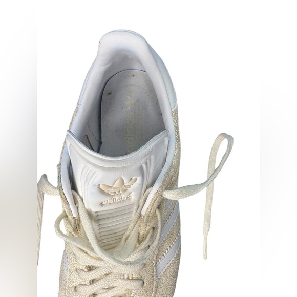 Adidas Gazelle Clear Grey Crackle Cloud Off White Shoes Sneakers womens 6.5 - Picture 5 of 10